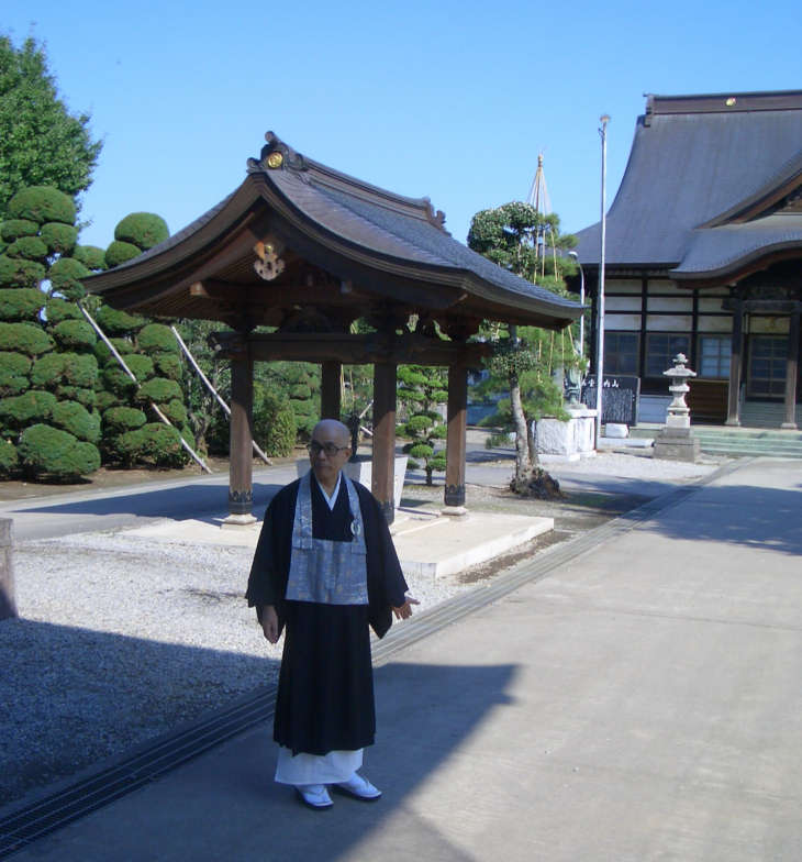 The Buddhist Priest and the Temple