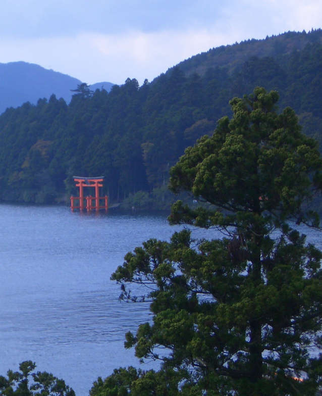 Torii on Lake Ashino