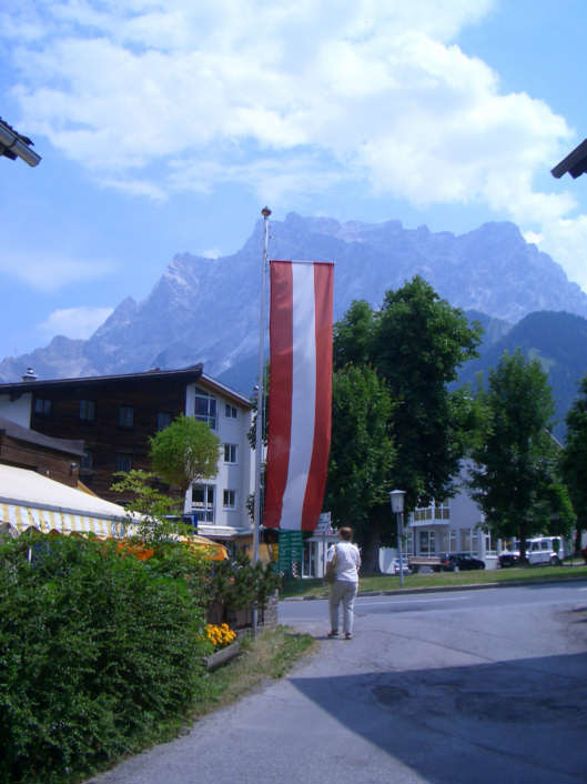 Zugspitze as seen from Ehrwald, Austria