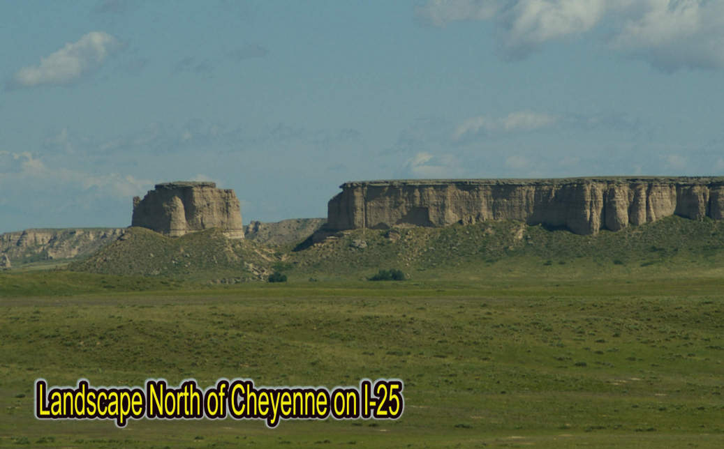 Landscape north of Cheyenne, Wyoming
