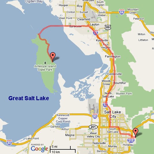 Map to Antelope Lake