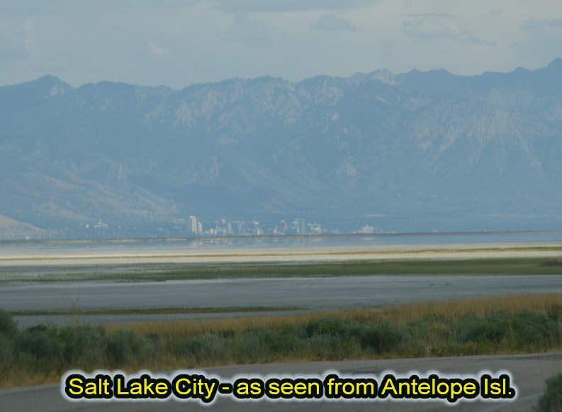 Salt Lake City as seen from the Island
