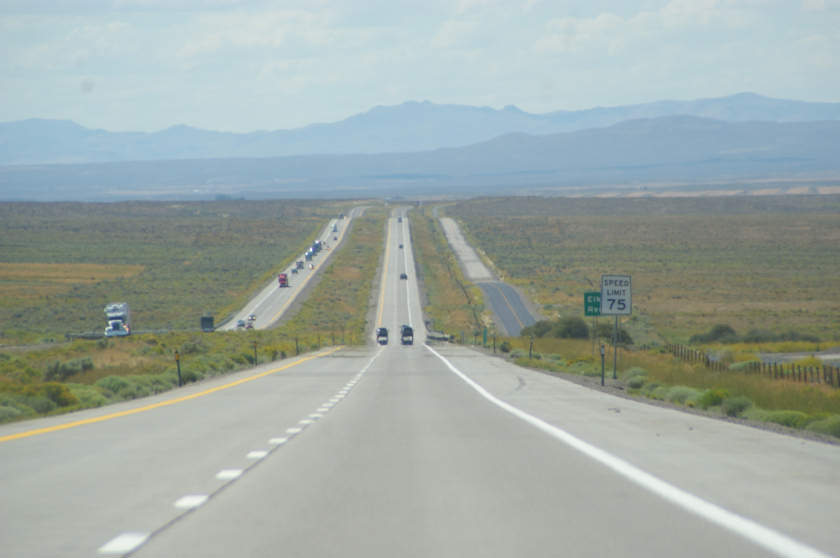 The road back home -- somewhere in Nevada