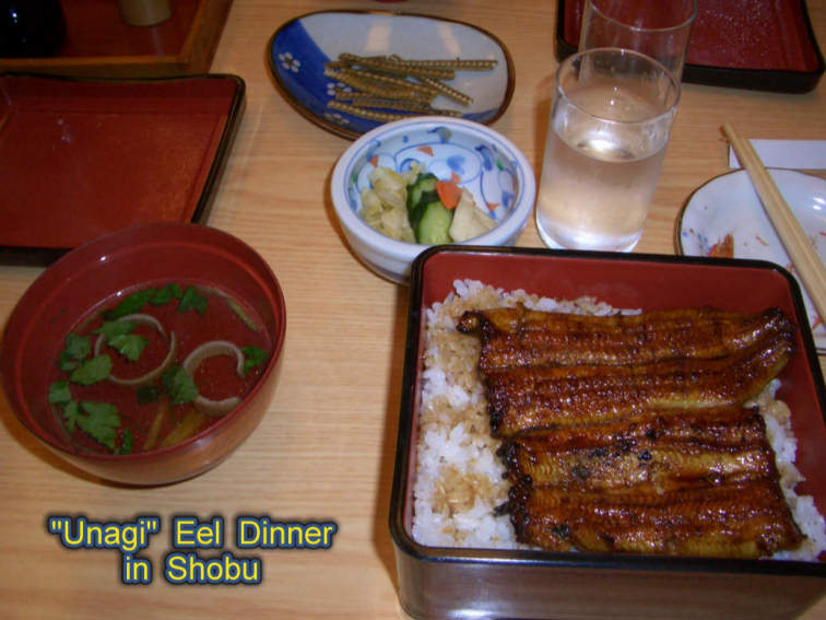 Dinner tonoght is Unagi (Eel)