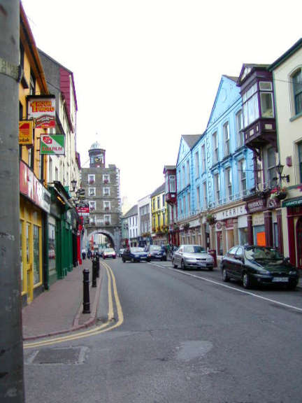 Colorful street in Youghal