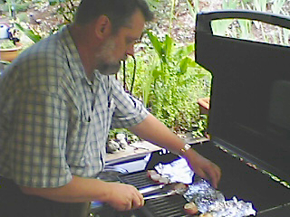 HD is doing the barbeque....